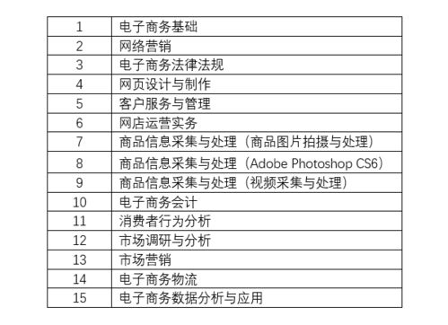电子商务专业培训计划